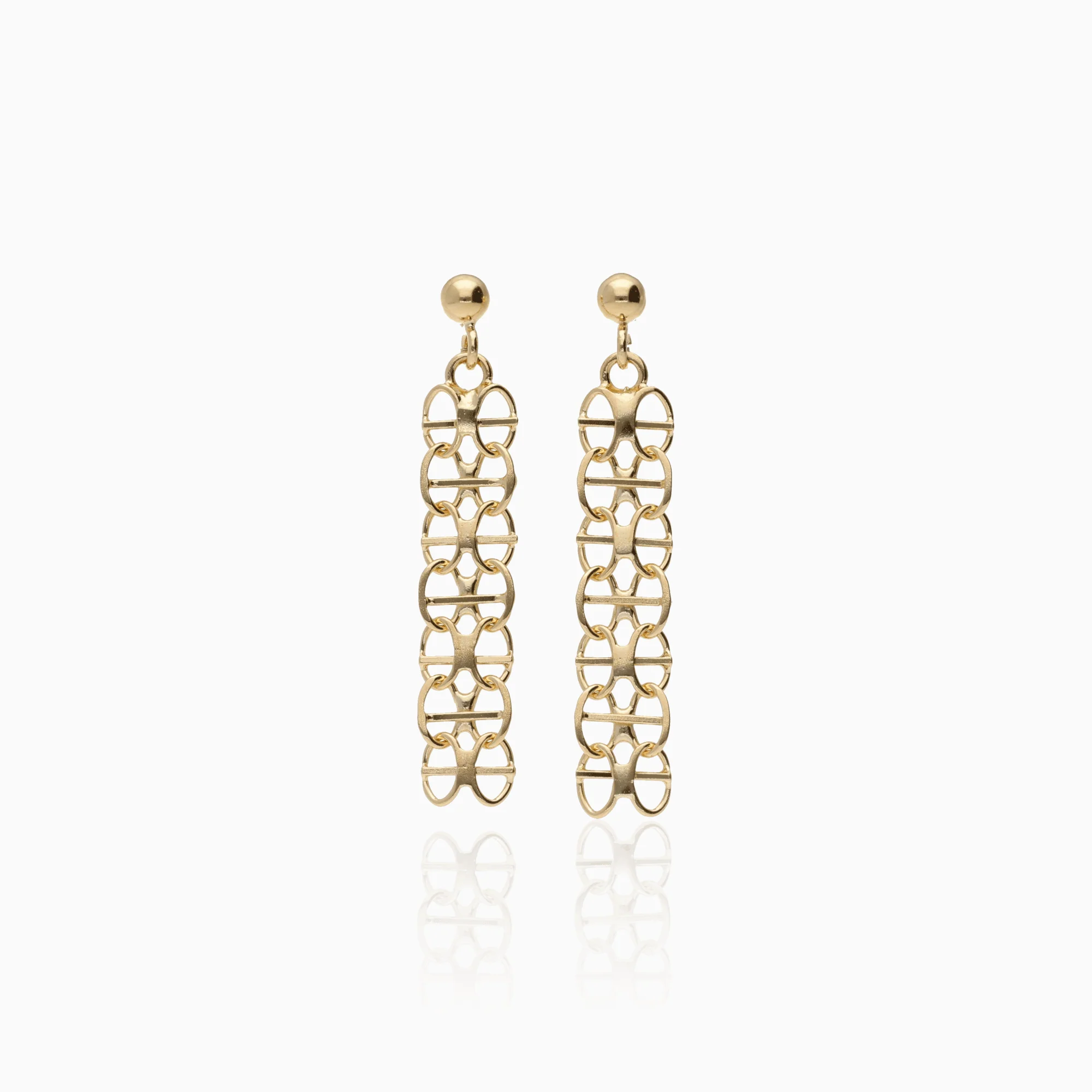 X-link earrings 2.0g 18K gold