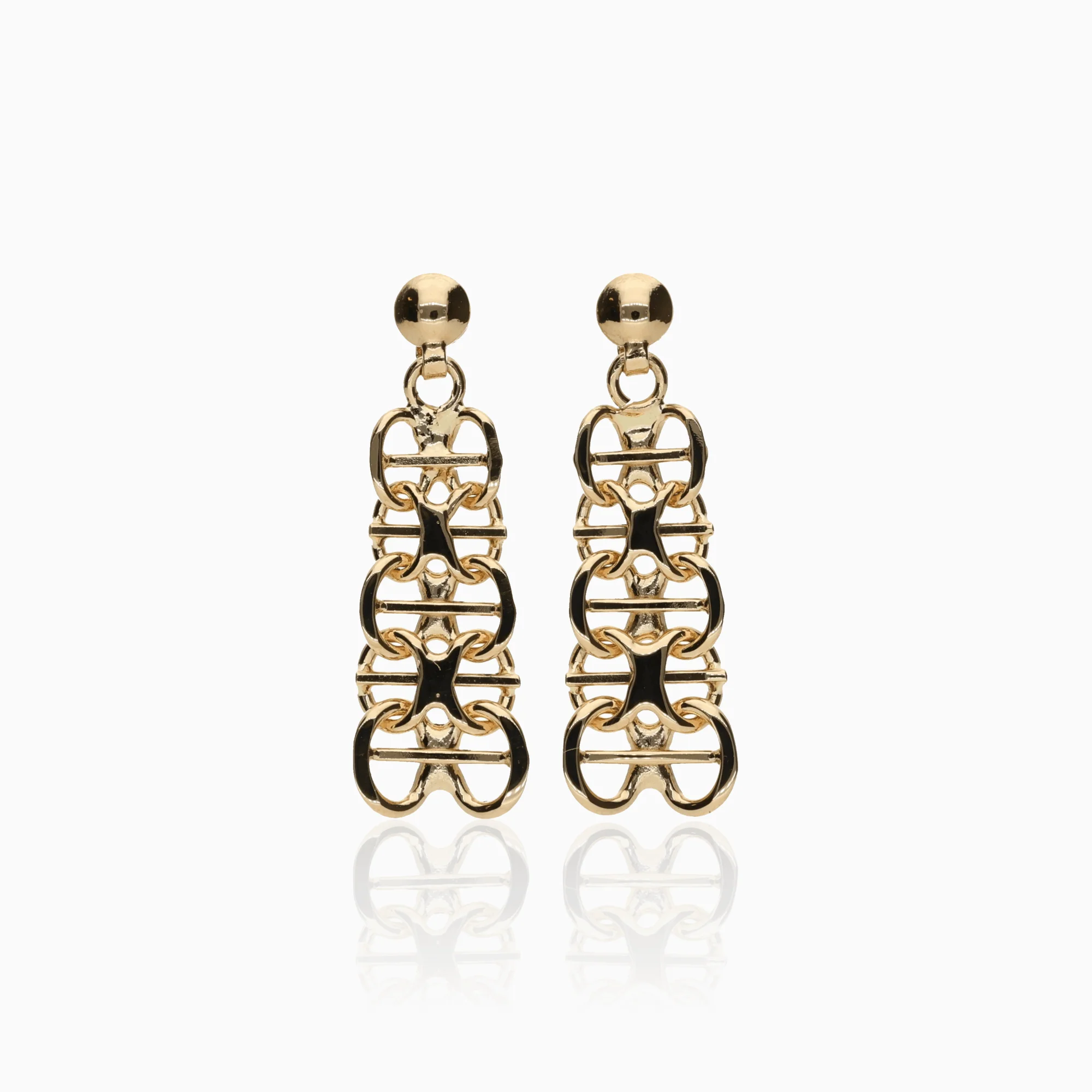 X-link earrings 2.67g 18K gold