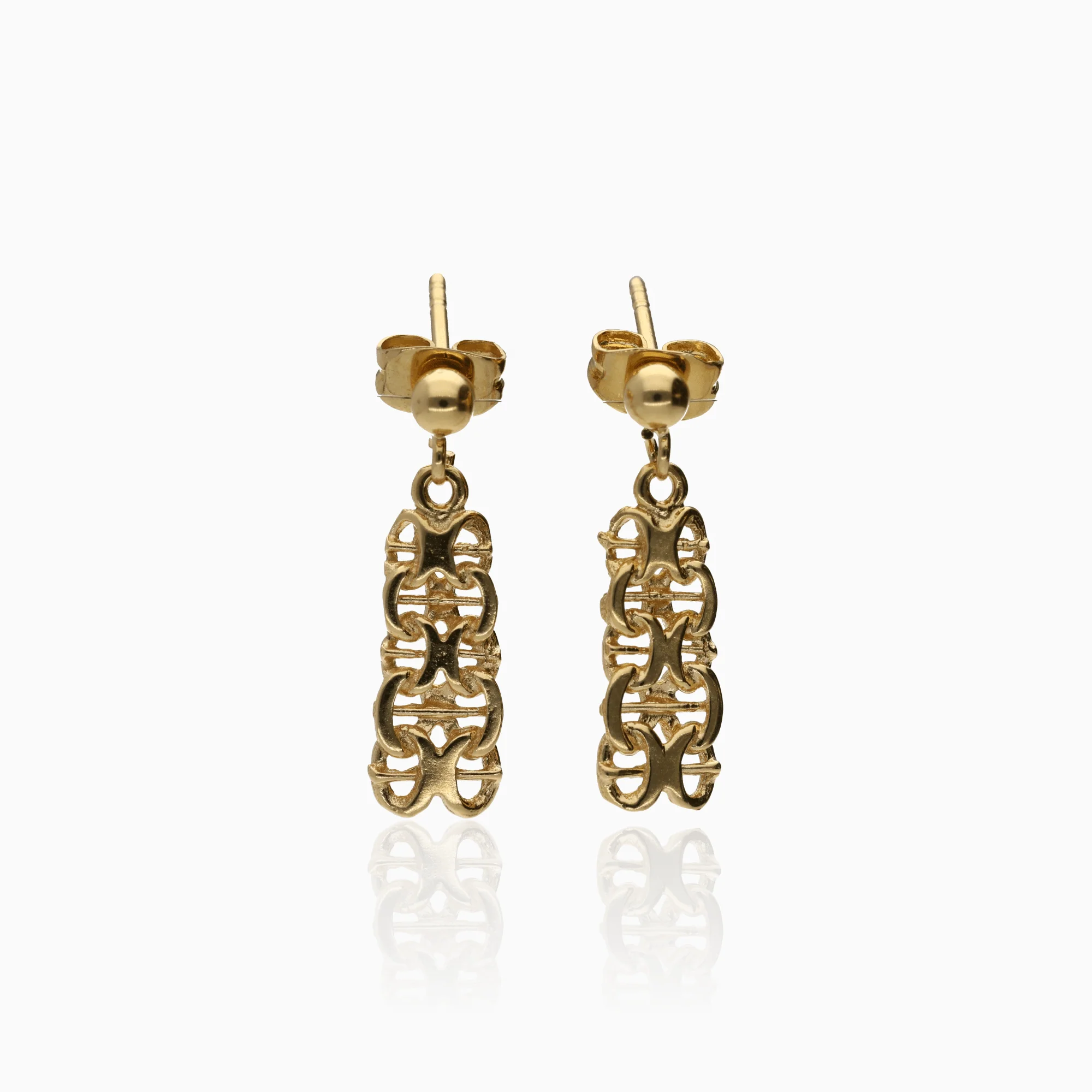X-link earrings 2.78g 18K gold
