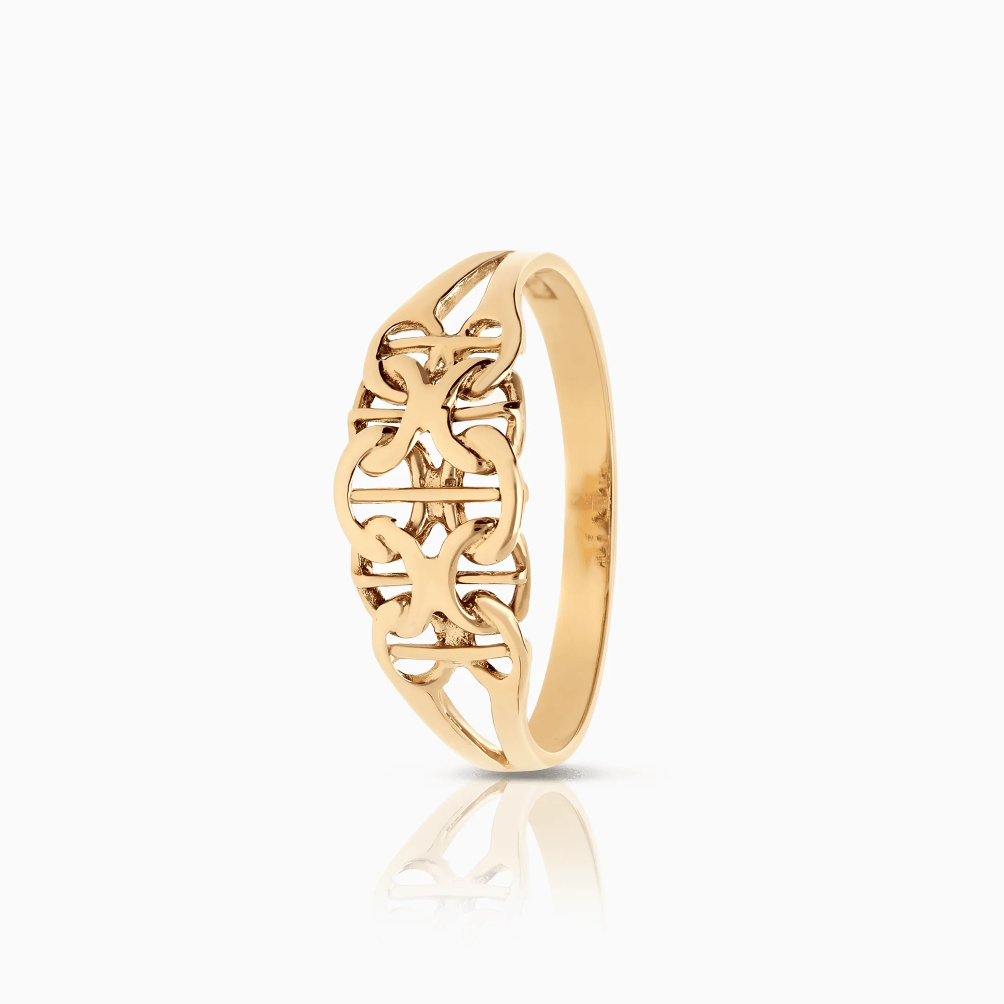 X-link ring 1.50g 18K gold