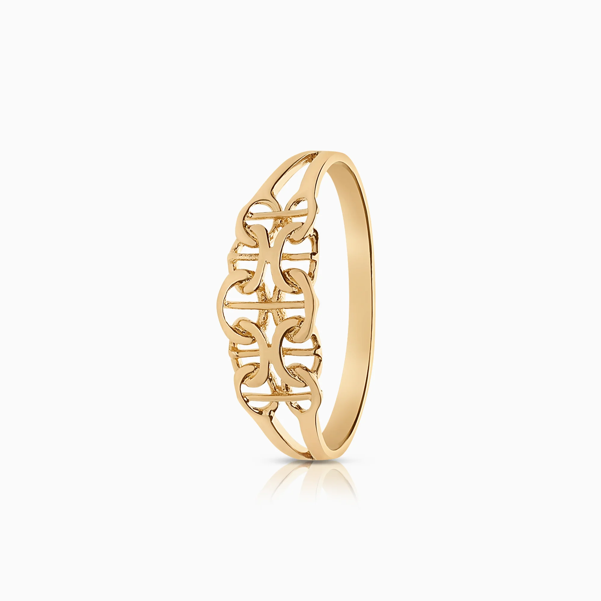 X-link ring 1.50g 18K gold